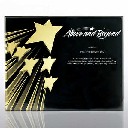 Spotlight Certificate Plaque - Shooting Star